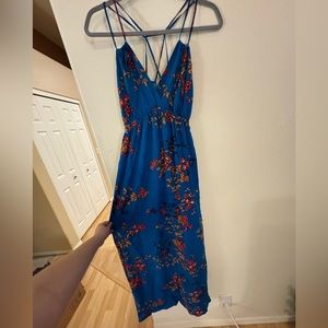 Blue floral maxi dress medium Xhilaration from Target